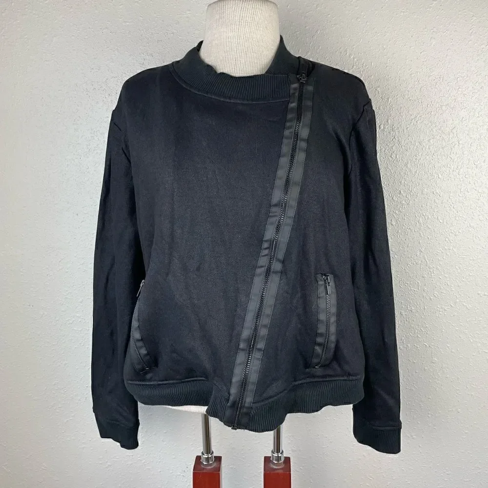 Jones New York Diagonal Zip Jacket Size L